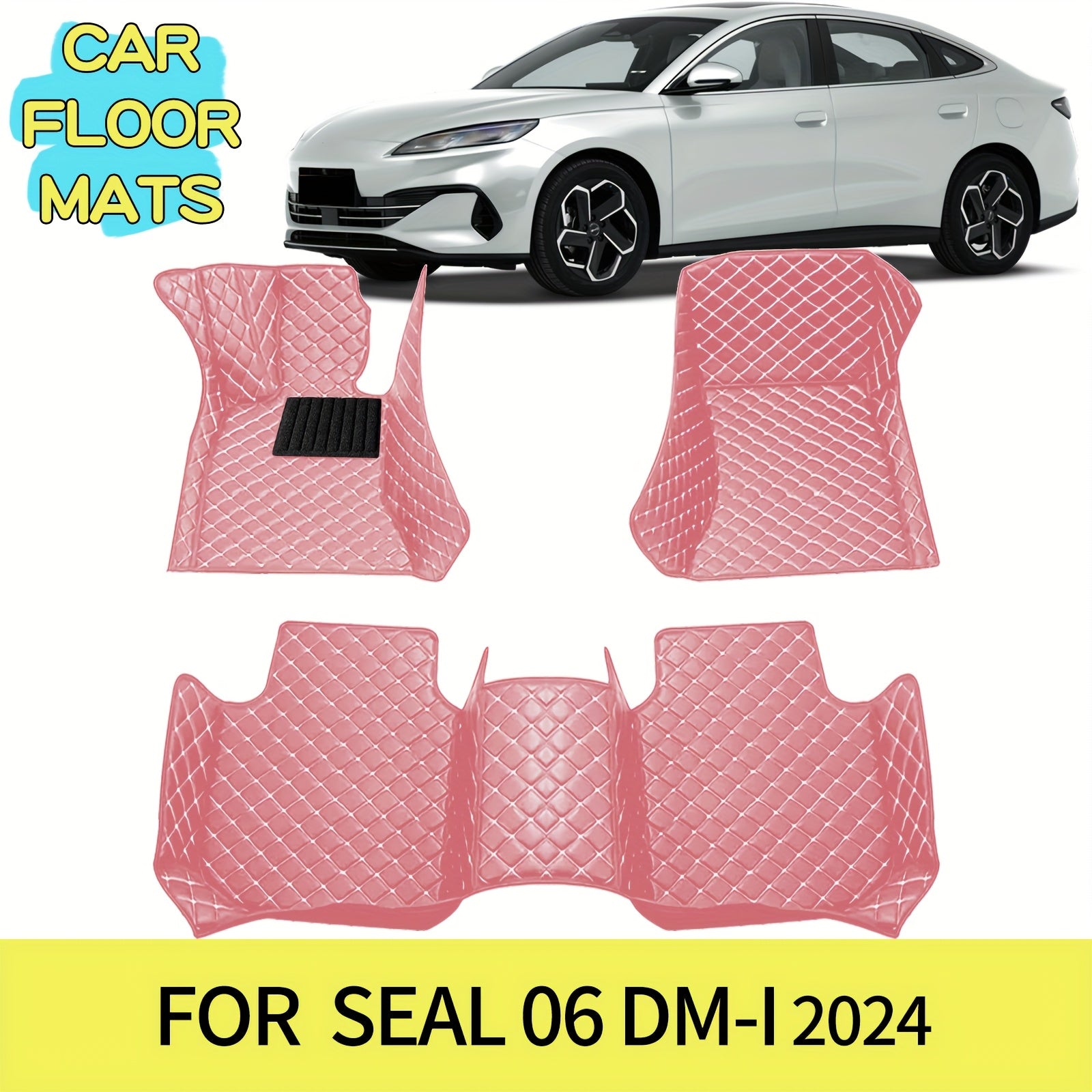 Car Floor Mats PUPU Leather Waterproof All-Weather Set for Sedans