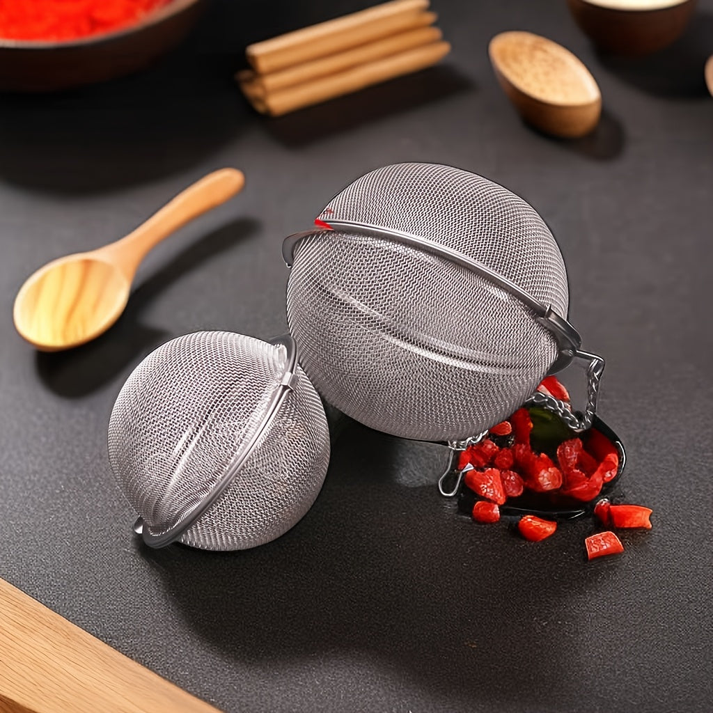 Stainless Steel Seasoning Infuser Ball for Tea Leaves Spices Soup Marinades