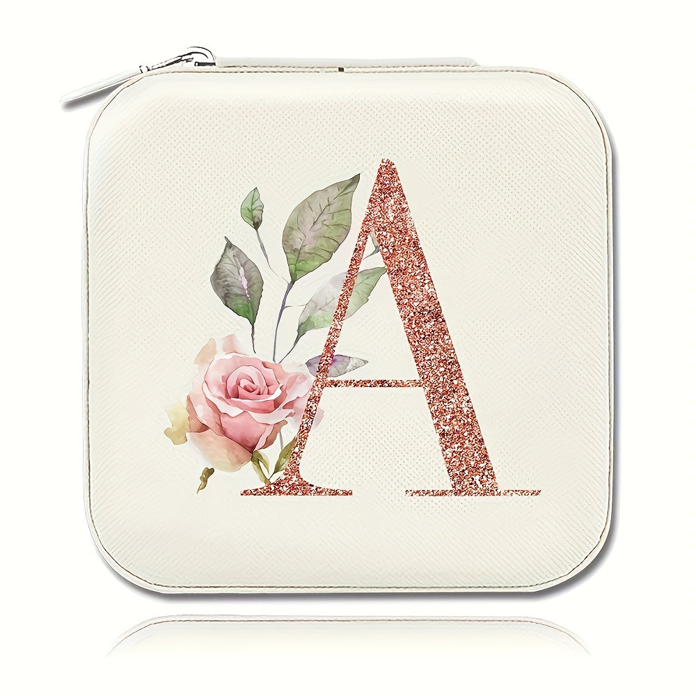 Шкатулка для хранения украшений для колец, ожерелий и гвоздиков, компактный дорожный органайзер