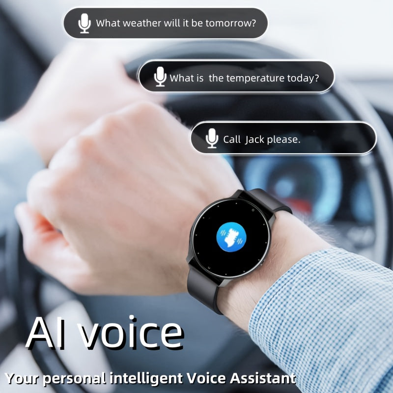 Smartwatch Wireless Calling AI Voice Sleep Calorie Tracking Sports Modes Silicone Strap