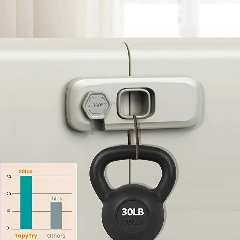 Child Safety Locks Set of 4 for Fridge Oven and Cabinets Durable ABS Lead-Free Easy Install