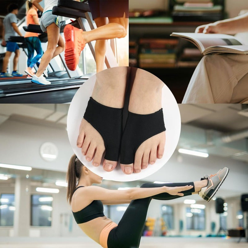 Erkaklar va ayollar uchun sozlanadigan oyoq qoʻllab-quvvatlash qopqogʻi, qora, 25-daraja barmoqli, kechasi va kunduzgi foydalanish