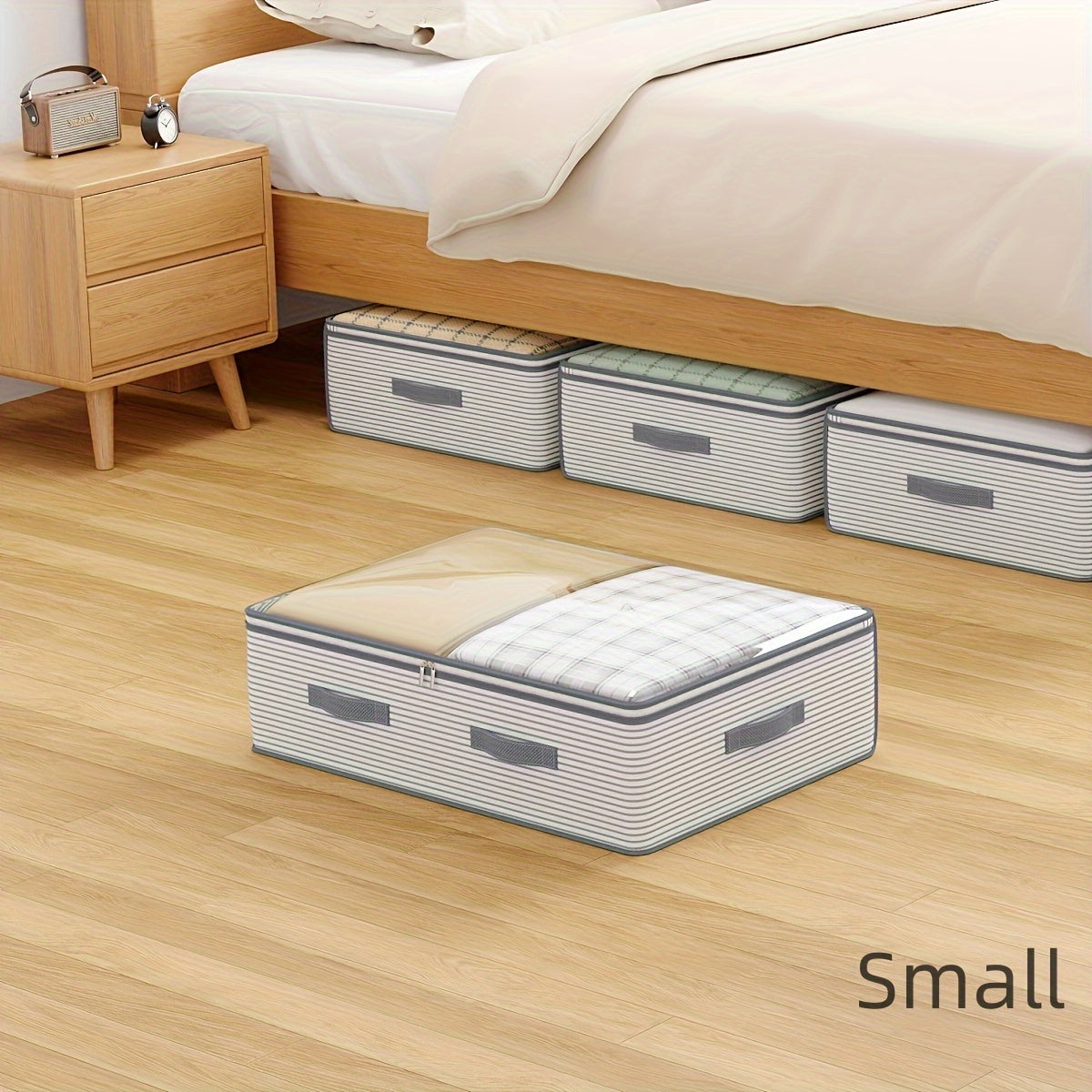 Foldable Under-Bed Storage Bag for Clothes and Bedding 3.2 Cubic Feet