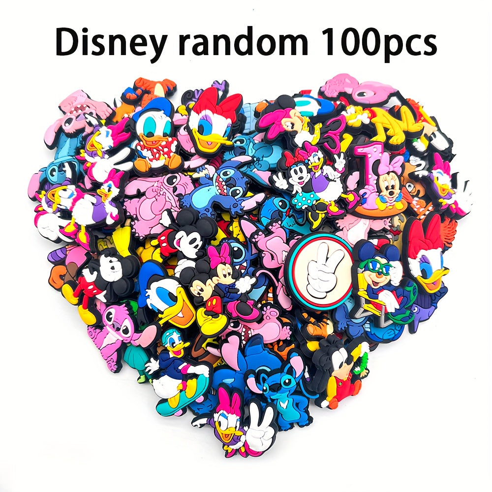Unisex PVC Shoe Charms 10/20/30/50/100pcs Cute Cartoon Sandal Decorations