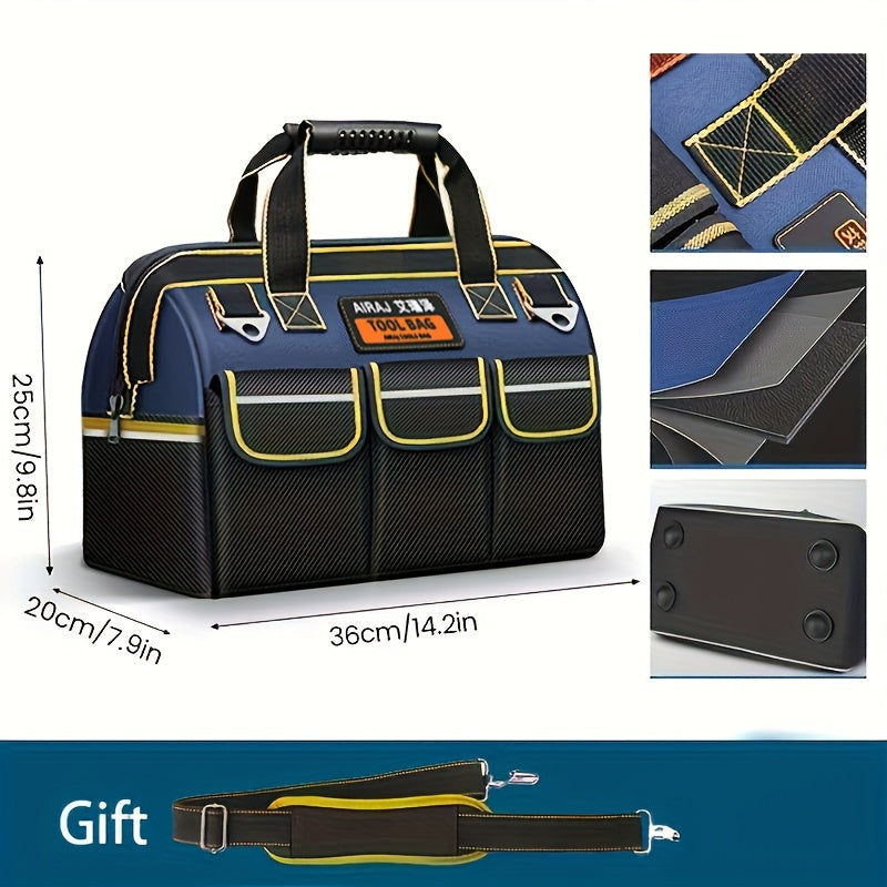 Electrician Tool Bag Waterproof Oxford Cloth Multi-Pocket Storage 35.56cm 40.64cm 45.72cm