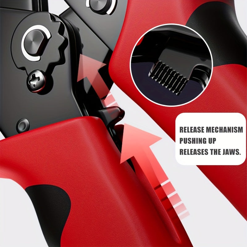 Manual Crimper Tool for JST Dupont SATA Terminals with Carbon Steel Handle AWG 23-16