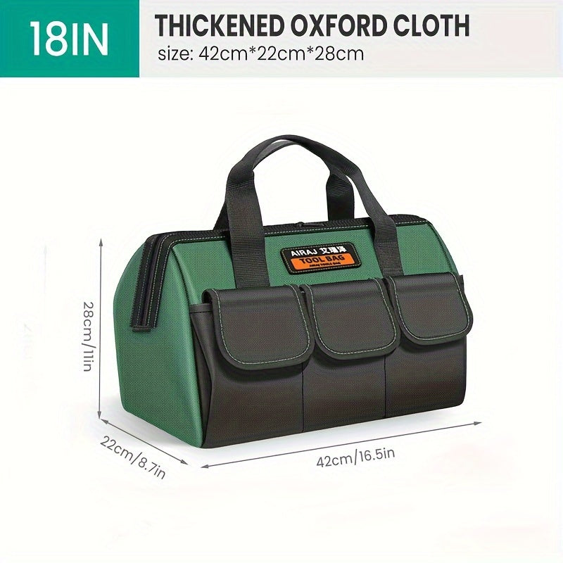 Ko'p funksiyali sumka, bir nechta o'lchamlarda va mustahkam asboblar to'plami, ikki qatlamli Oksford matosidan tayyorlangan.