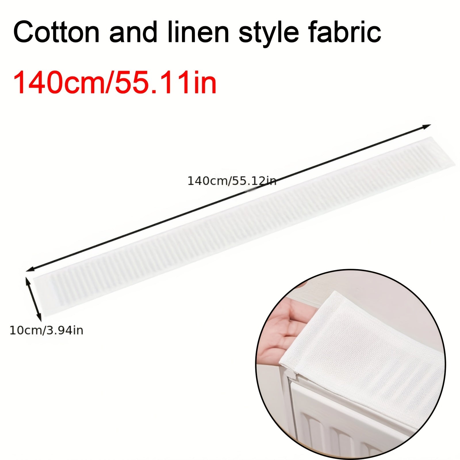 Fabric Radiator Dust Cover 10cm Wide Scratch-Resistant Home Heater Protector