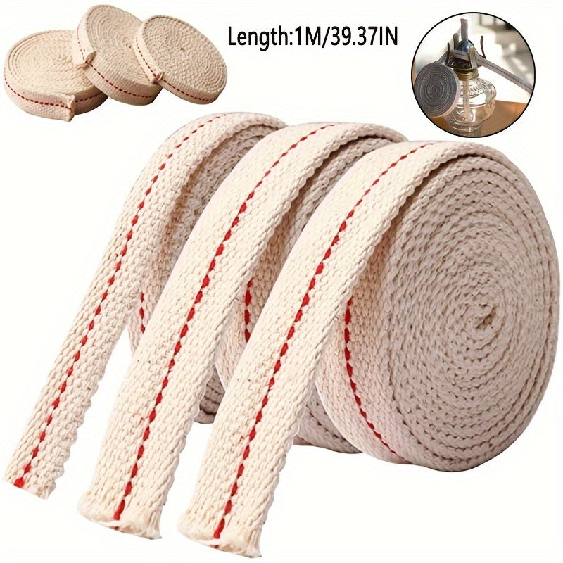 Oil Lamp Wick 100.58cm Flat Horse Wick for Kerosene Lamps and Lanterns