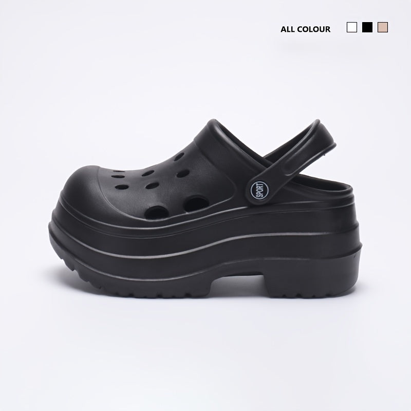 Women's Summer Garden Clogs EVA Sandals Non-Slip Breathable Beige White Black