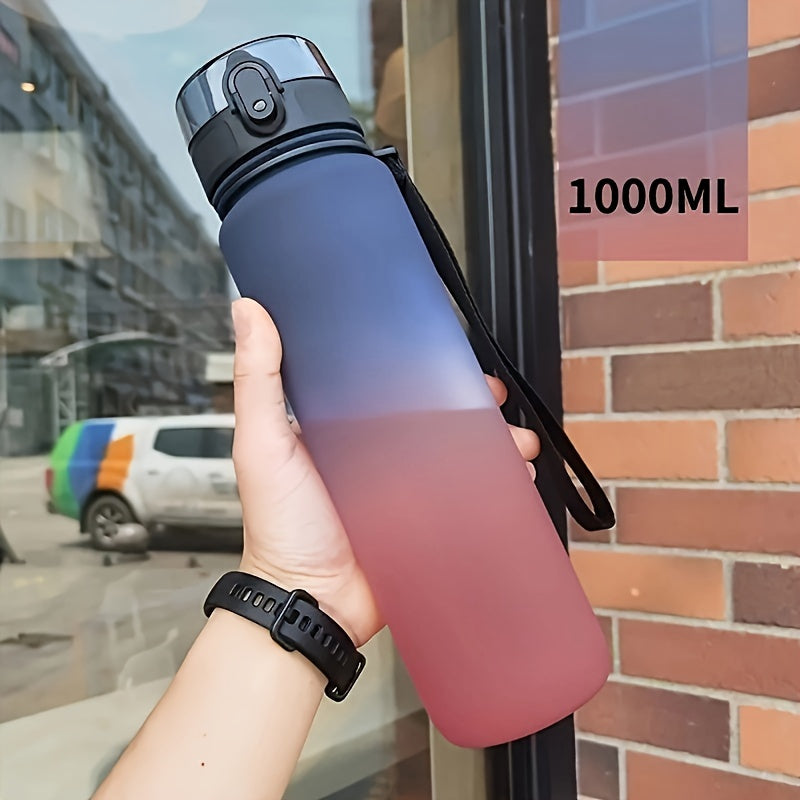 650ml Portable Water Bottle Leakproof Gradient Plastic for Outdoor Travel