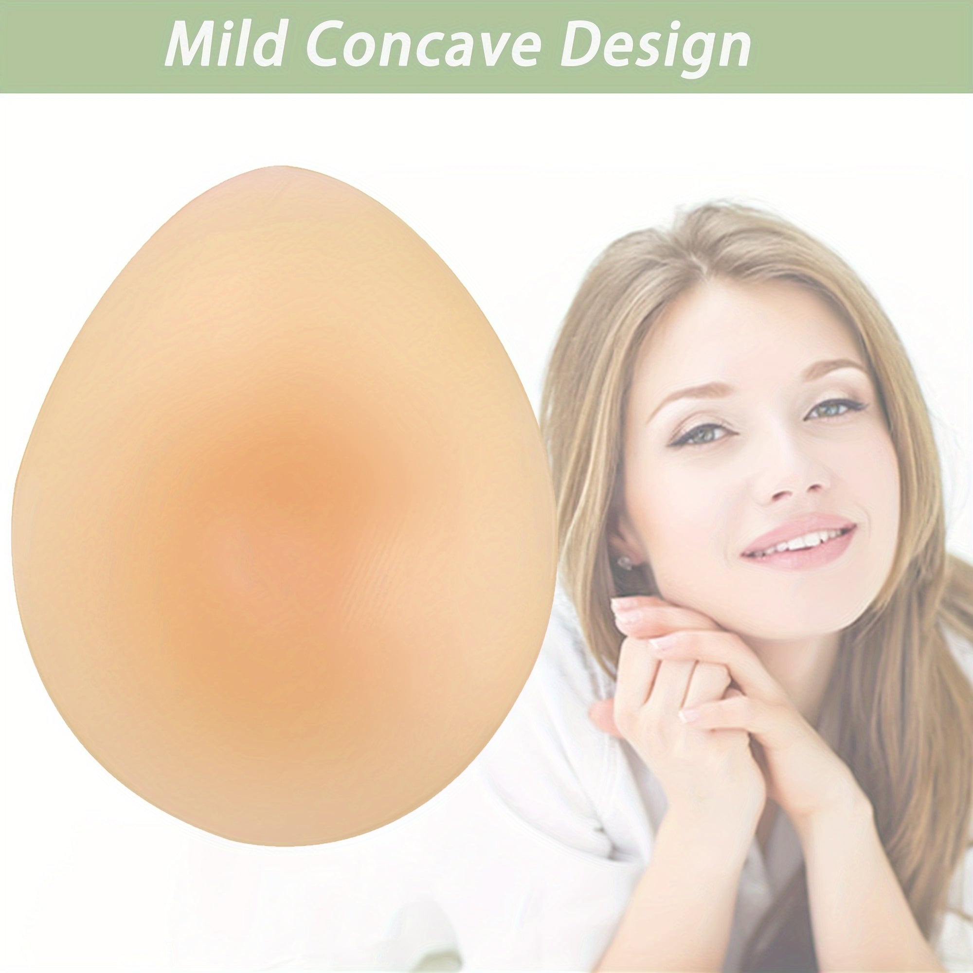 Ladies' Silicone Breast Enhancement Pads Water Drop Shape for Medical Prosthesis