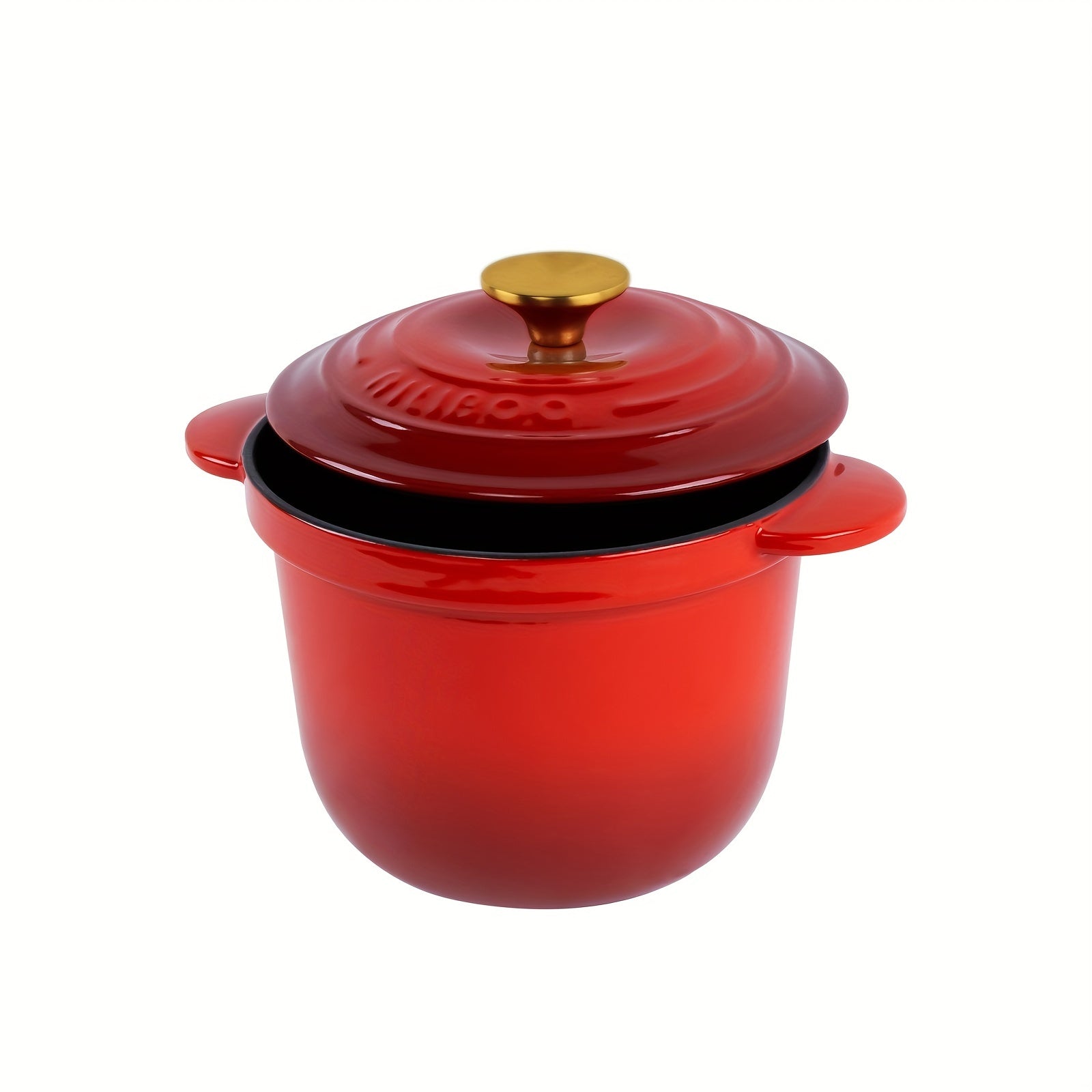 Enameled Cast Iron Dutch Oven 2L 18cm Heavy Duty Soup Pot