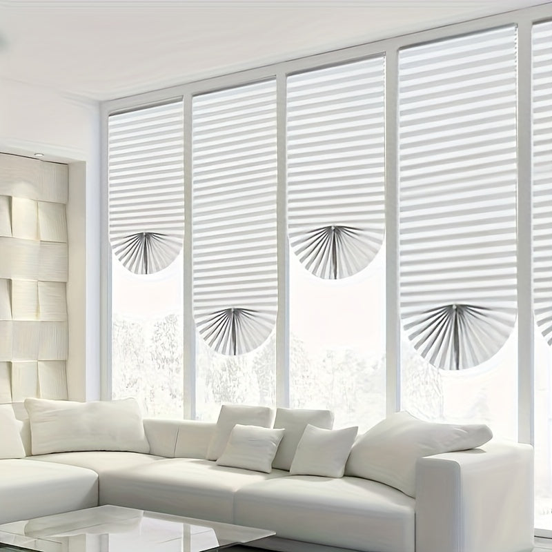 Self-Adhesive Fabric Window Blinds, Cordless, Multiple Sizes and Colors