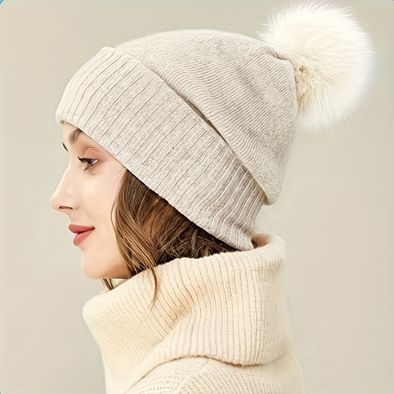 Faux Fur Pom Poms Set of 12 for Hats Keychains Scarves Bags Christmas Halloween