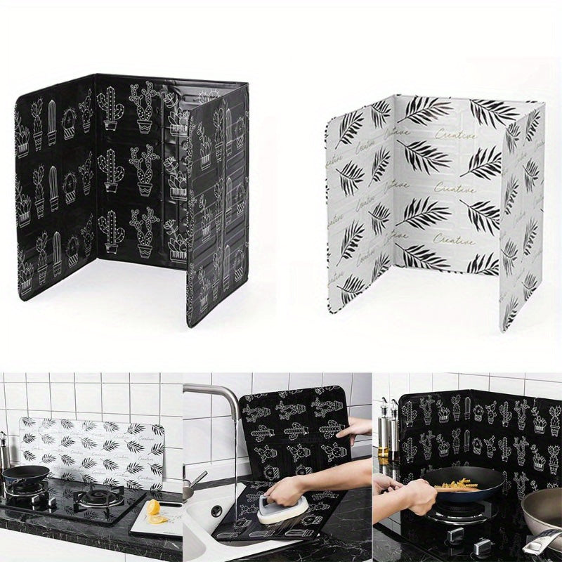 Placa de aislamiento térmico de aluminio para cocina de gas, protector contra salpicaduras para protección de estufa