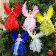 Christmas Angel Plush Ornament for Kids Tree Decoration Gift