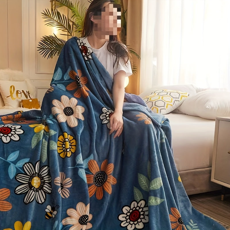 Fleece Blanket Cover Shawl for Travel and Home Skin-Friendly Multi-Use