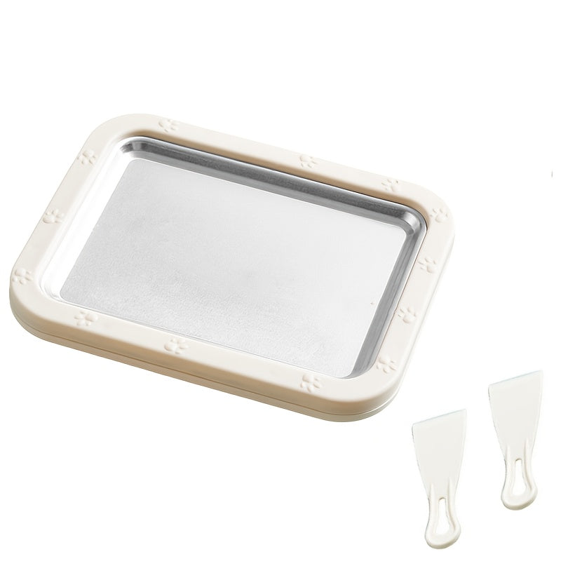 Máquina de helado de acero inoxidable para helado enrollado casero, yogur congelado, fácil de manejar