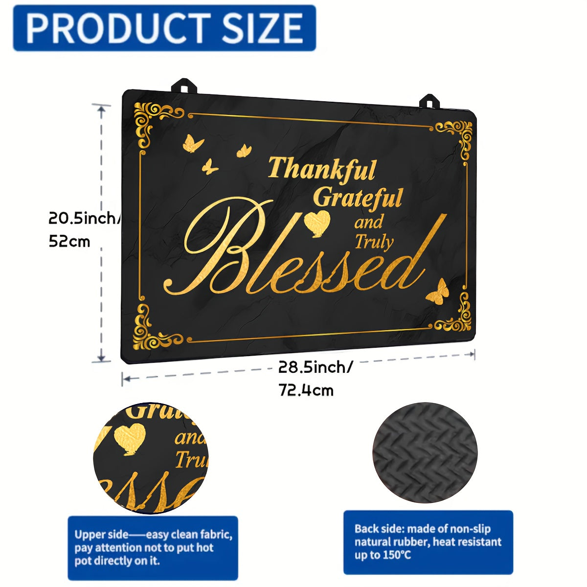 Extra Large 28.5x20.5 Inch Anti-Slip Glass Stove Top Cover Protects Electric Cooktops