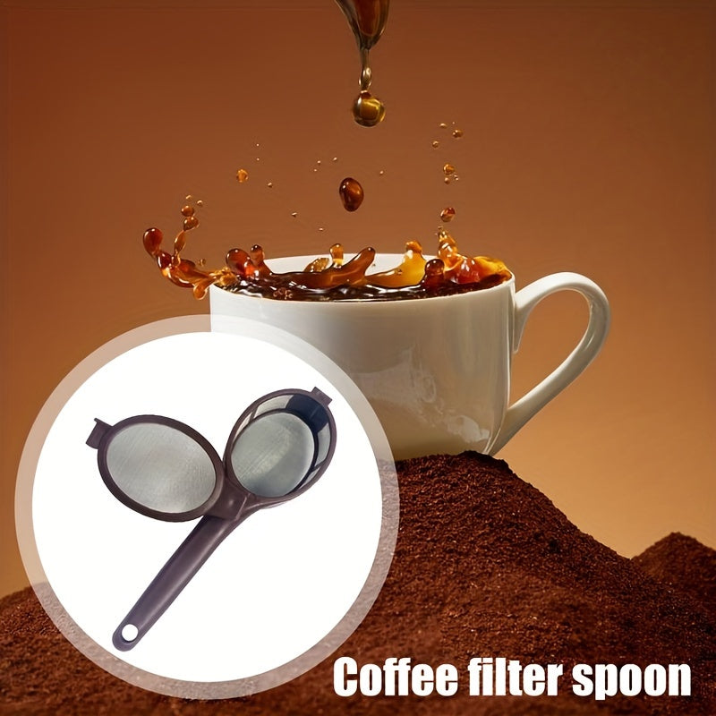 Reusable Coffee Filter Spoon Stainless Steel Teas Powder Filter for Coffee Brewing