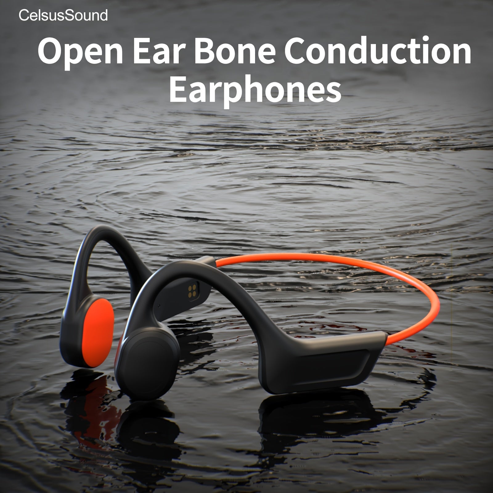 Auriculares de conducción ósea inalámbricos resistentes al sudor y de oreja abierta para uso activo