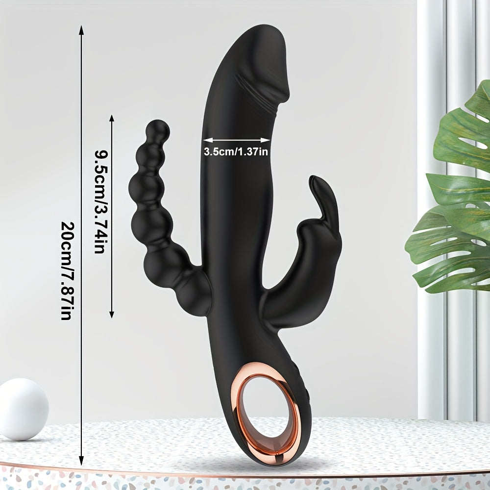 Ayollar uchun Silikonli Thrusting Dildo Rabbit Vibrator G Spot Klitoral Massager