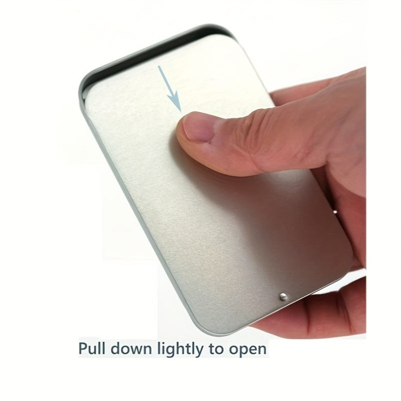 Unisex kumush yupqa sigareta qutisi shaxsiylashtirilgan yengil portativ