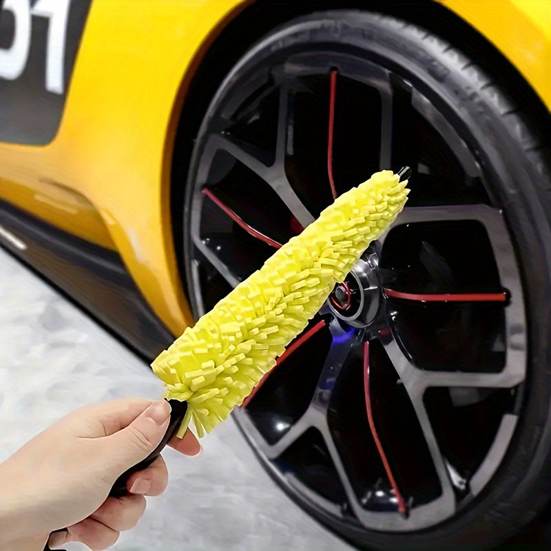 Car Cleaning Brush Polyester Fiber Wheel Hub Detailing Tool