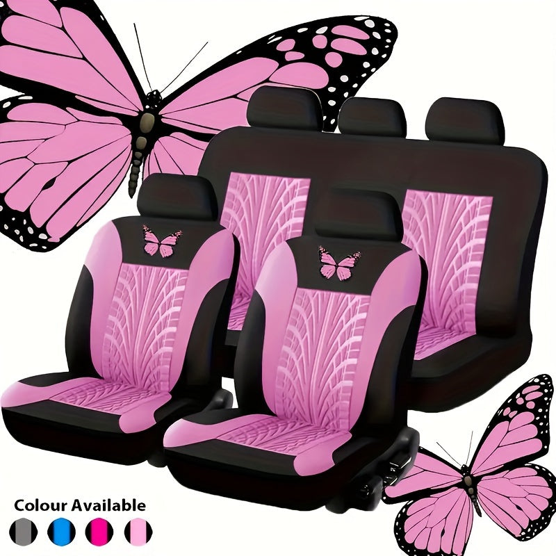 Full Set Of Cloth Car Seat Cover Universal Front And Rear Airbag Compatible