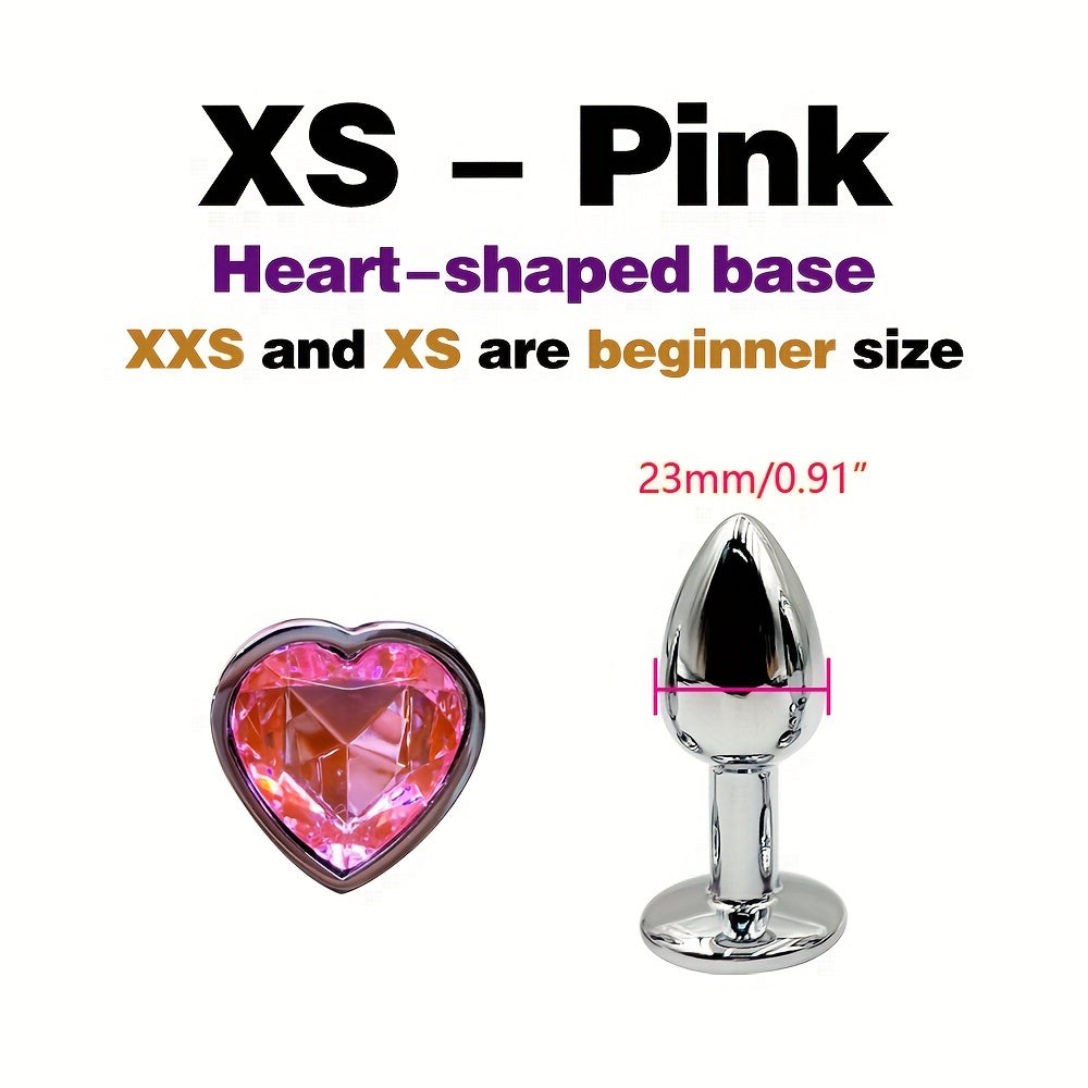 Adult Metal Anal Plug Set 5 Sizes G-Spot Massage Butt Plug Sexual Wellness