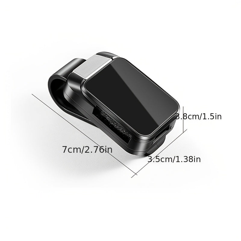 Car Sun Visor Glasses Clip Holder with Card and Ticket Storage Durable ABS Resin