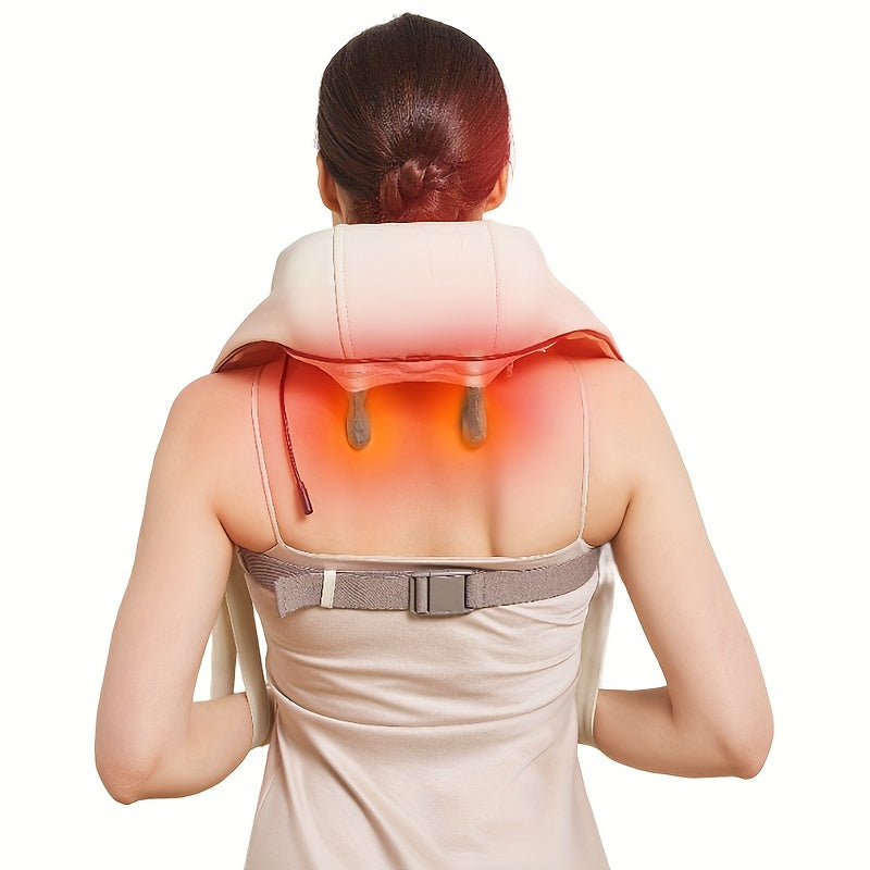 Rechargeable Cordless Electric Massage Pillow for Neck Back Shoulder Heat Kneading