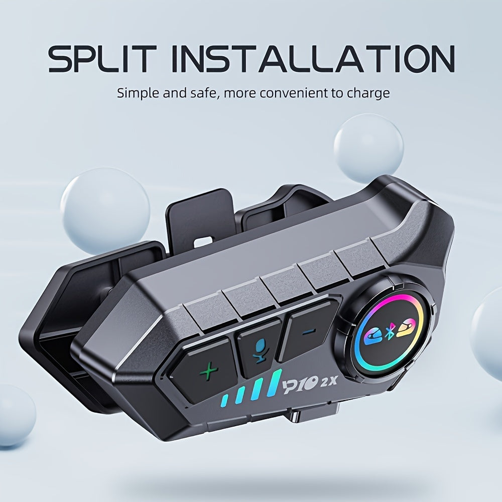 Ikki-in-bir mototsikl kask mikrofonu ikki kanalli aloqa uchun