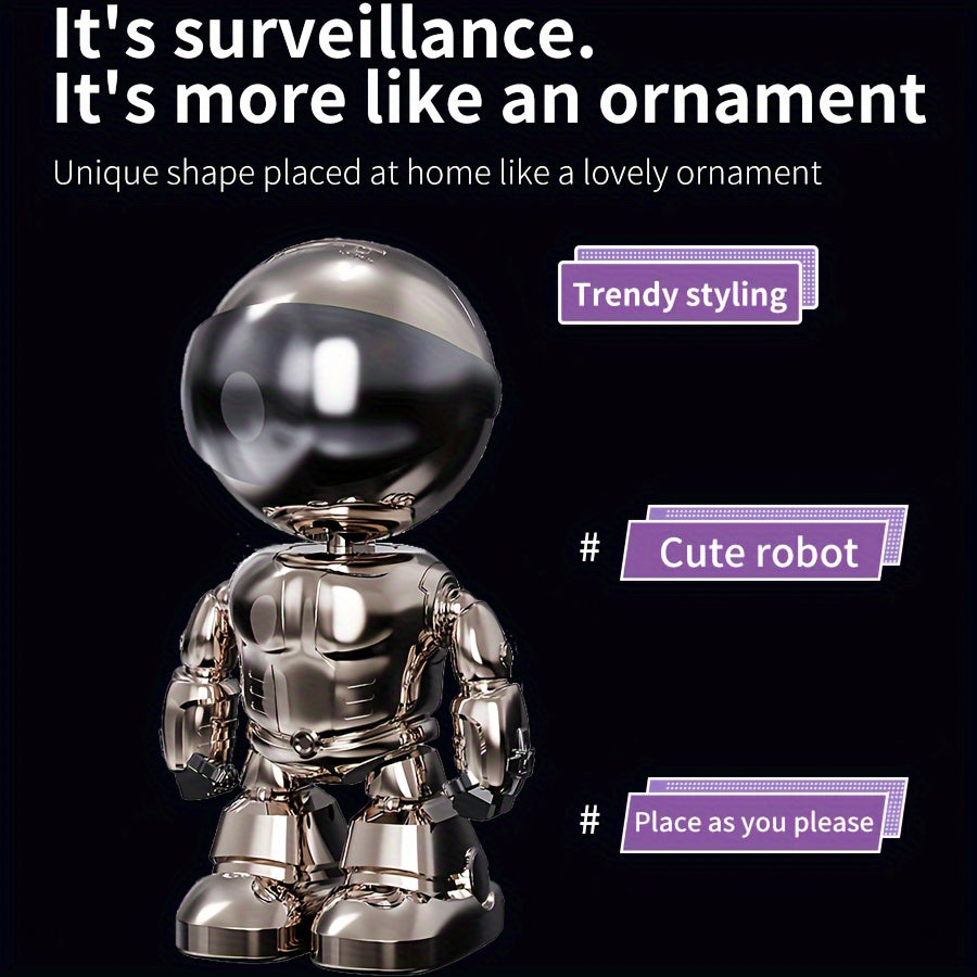 WiFi ichki IP kamerası, kechqurun ko'rish, avtomatik izlash va masofadan boshqarish bilan