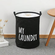 Collapsible Laundry Basket with Drawstring Water-Resistant Storage Container for Clothing and Toys