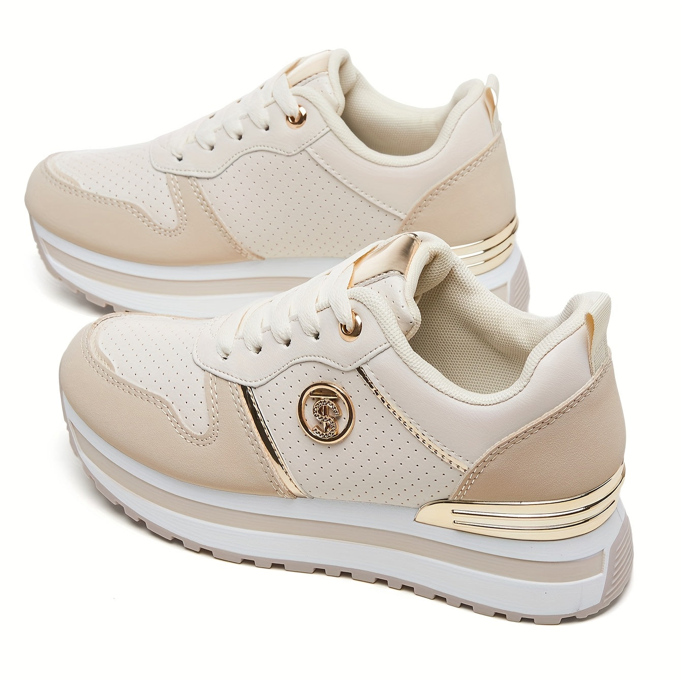 Ayollar uchun sport poyabzali qalin taglikli platforma bardoshli kundalik krossovkalar