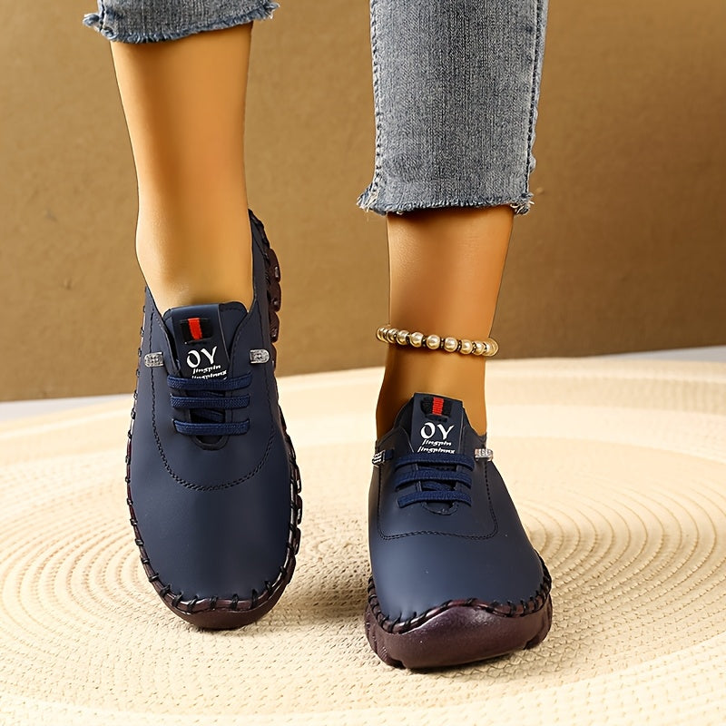Women's Lace-Up Sneakers Breathable Soft Sole Casual Shoes Multi-Color