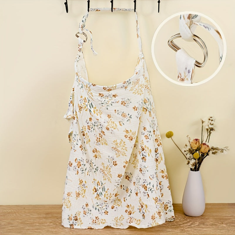 Breathable Muslin Nursing Apron for Breastfeeding Mothers and Babies