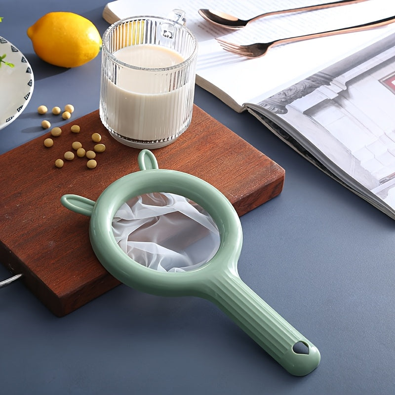 Yuqori sifatli nozik to'rli filtr - soya sutini, qahvani, yogurtni, sharbatni va sirka filtrlaydigan mustahkam plastik oshxona filtri - qulay quyish quvvati xususiyati