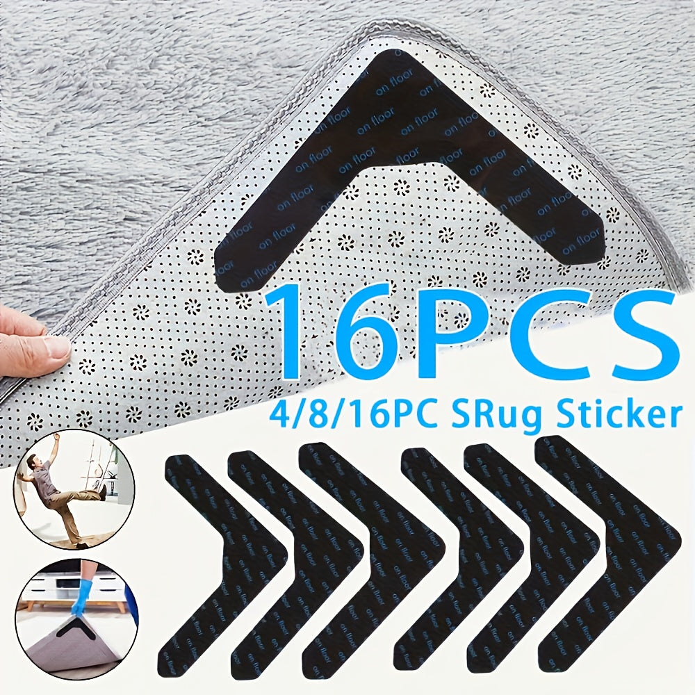 4, 8 yoki 16 ta Gilam Ikki tomonlama Lentalarni tanlang - Sirpanmaydigan va Yuviladigan, Gilamlar, Yog'och Pol va Keramika Plitalari uchun ideal - Qayta ishlatiladigan