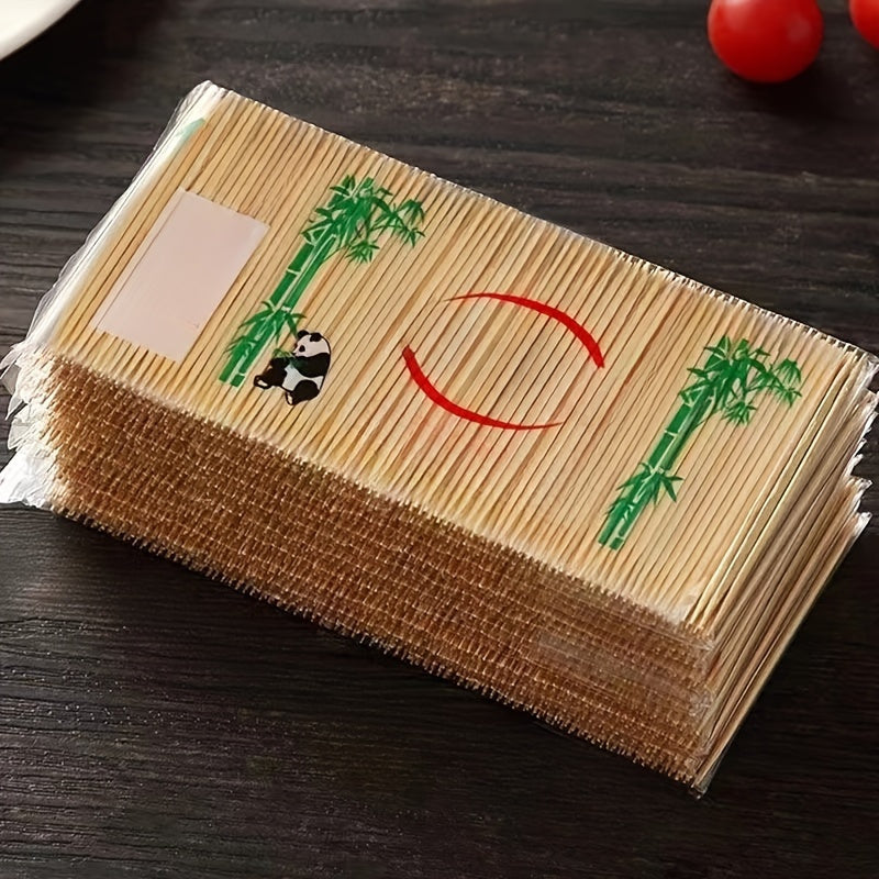 Double-Ended Bamboo Toothpicks Pack of 1000 Disposable Portable