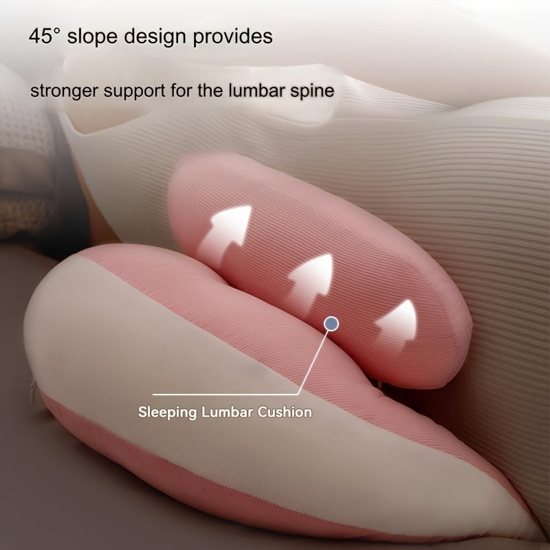 Maternity Pillow for Side Sleepers Waist Support Belly Relief Ultra-Soft Polyester