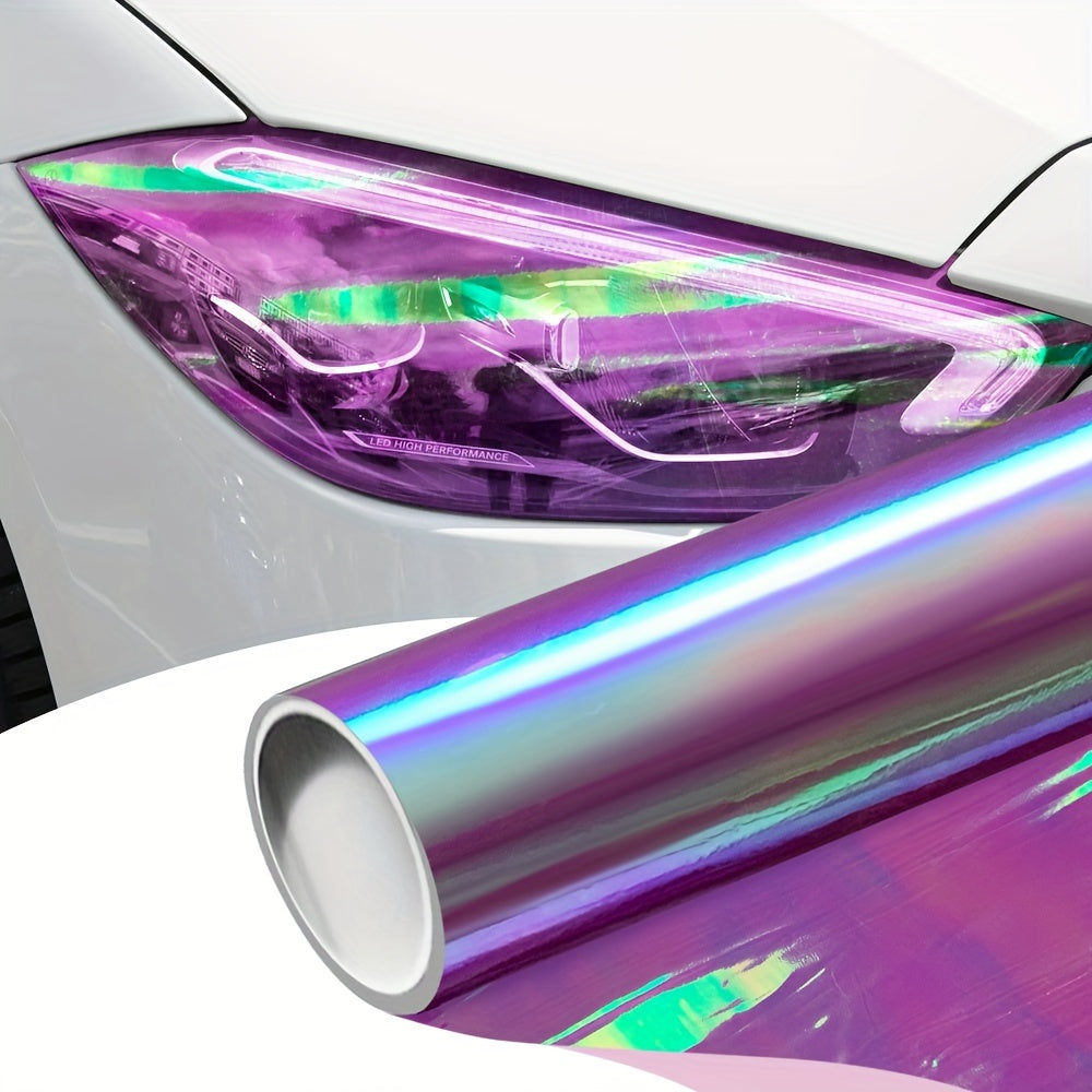 Car Motorcycle Laser Chameleon Light Film 30x60cm Color Change Vinyl Sticker
