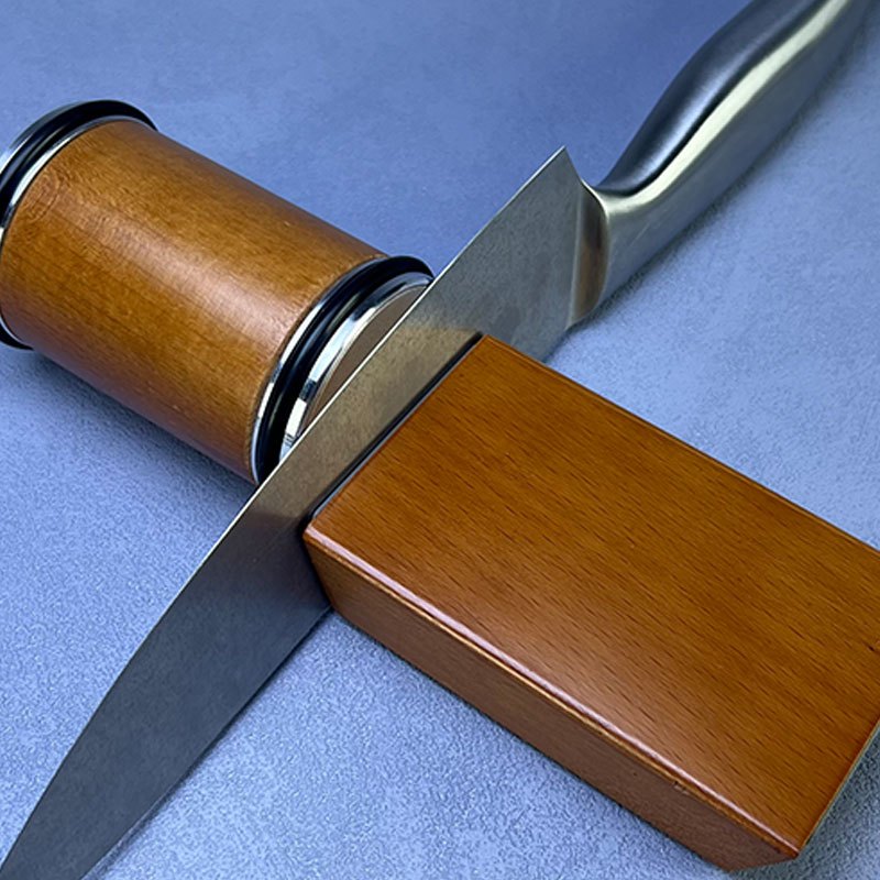 Premium olmos pichoqni silliqlash to'plami to'g'ri qirra oshpaz pichog'lari uchun metall konstruktsiya