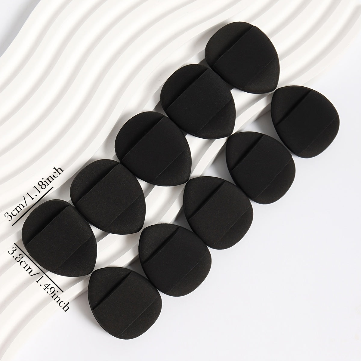 10/12 ta paketdagi makiyaj cho'tkasi, turli ranglar, jel asosini aralashtirish uchun asboblar