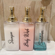 Dispensador de baño de 16 oz para jabón líquido, recipiente para loción, ideal para productos de baño