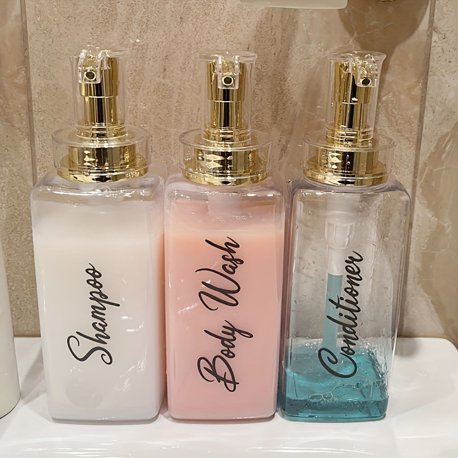 Dispensador de baño de 16 oz para jabón líquido, recipiente para loción, ideal para productos de baño