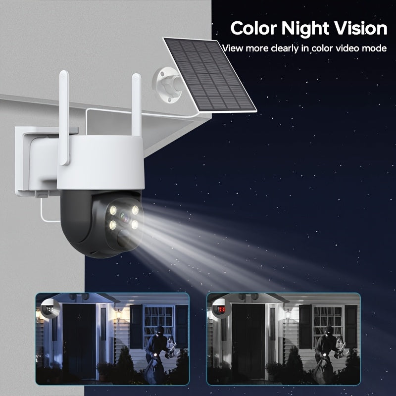 Uy xavfsizlik kamerası 360° inson aniqlash kechqurun ko'rish WiFi bulut SD saqlash