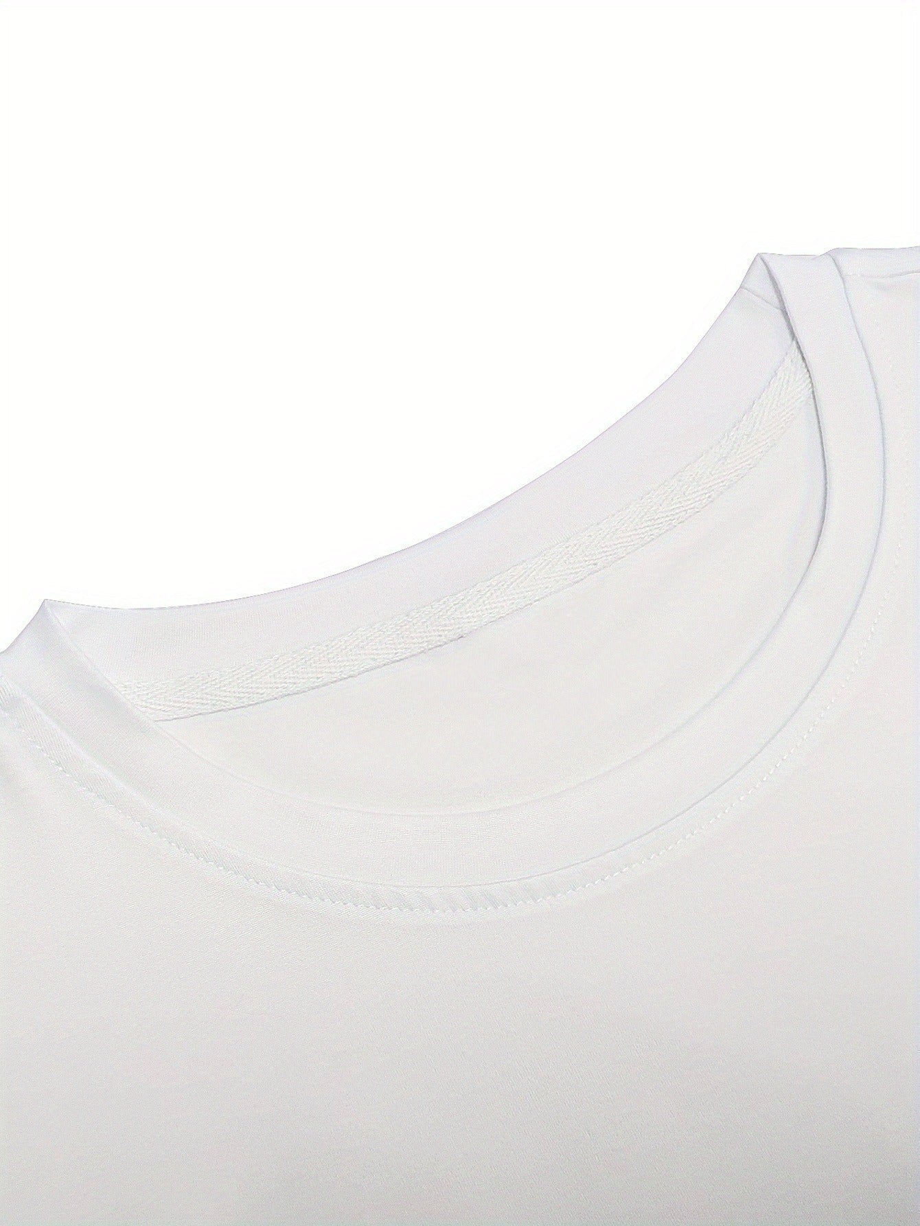 Camiseta de manga corta para hombre con patrón geométrico de verano en poliéster